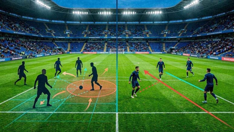 الفرق بين المهاجم الوهمي والمهاجم الصريح في التكتيك الحديث