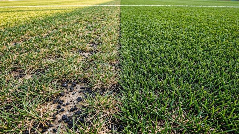 مقارنة بين الجيل الأول والجيل الحالي من عشب الملاعب الهجين