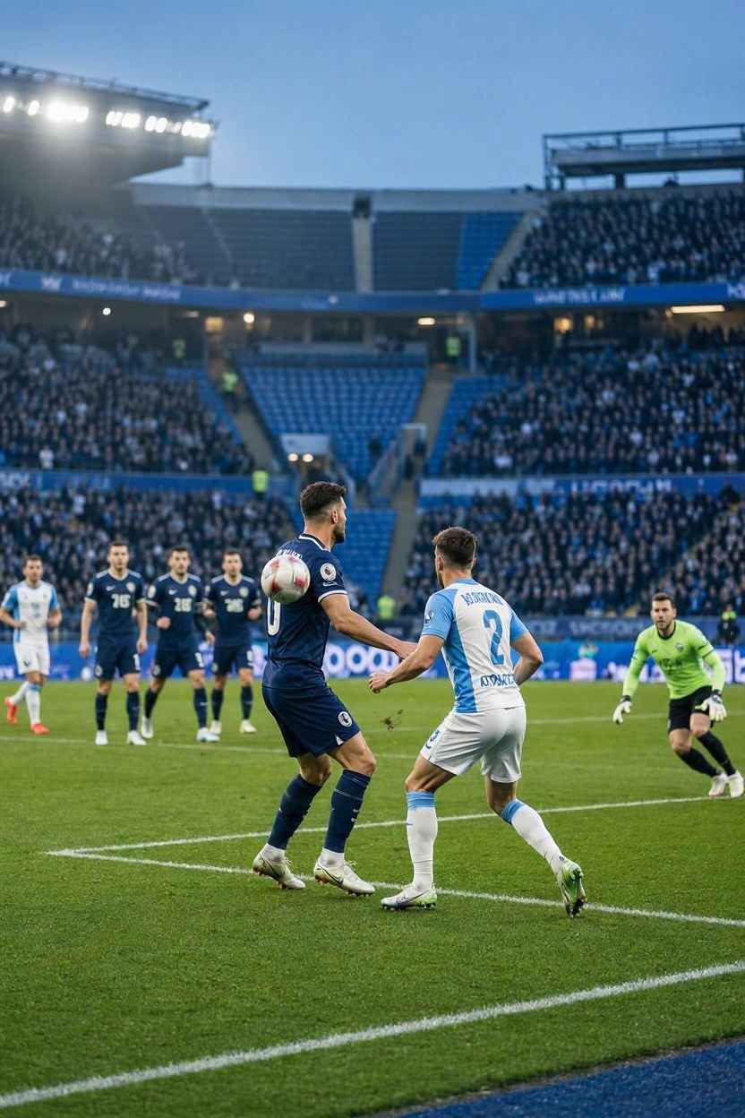كرة من رمية تماس تلمس لاعبًا قبل وصولها إلى المرمى.